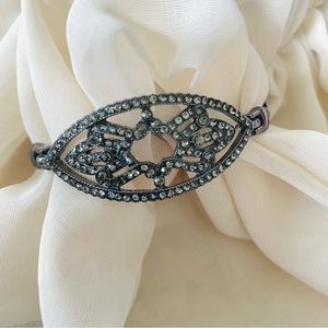 Saks Fifth Avenue Faux Marcasite Hinge Cuff